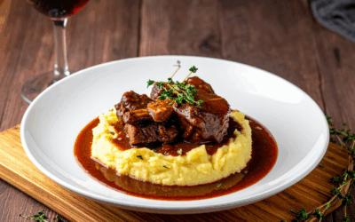 Port-Braised Short Ribs & South African Renoster