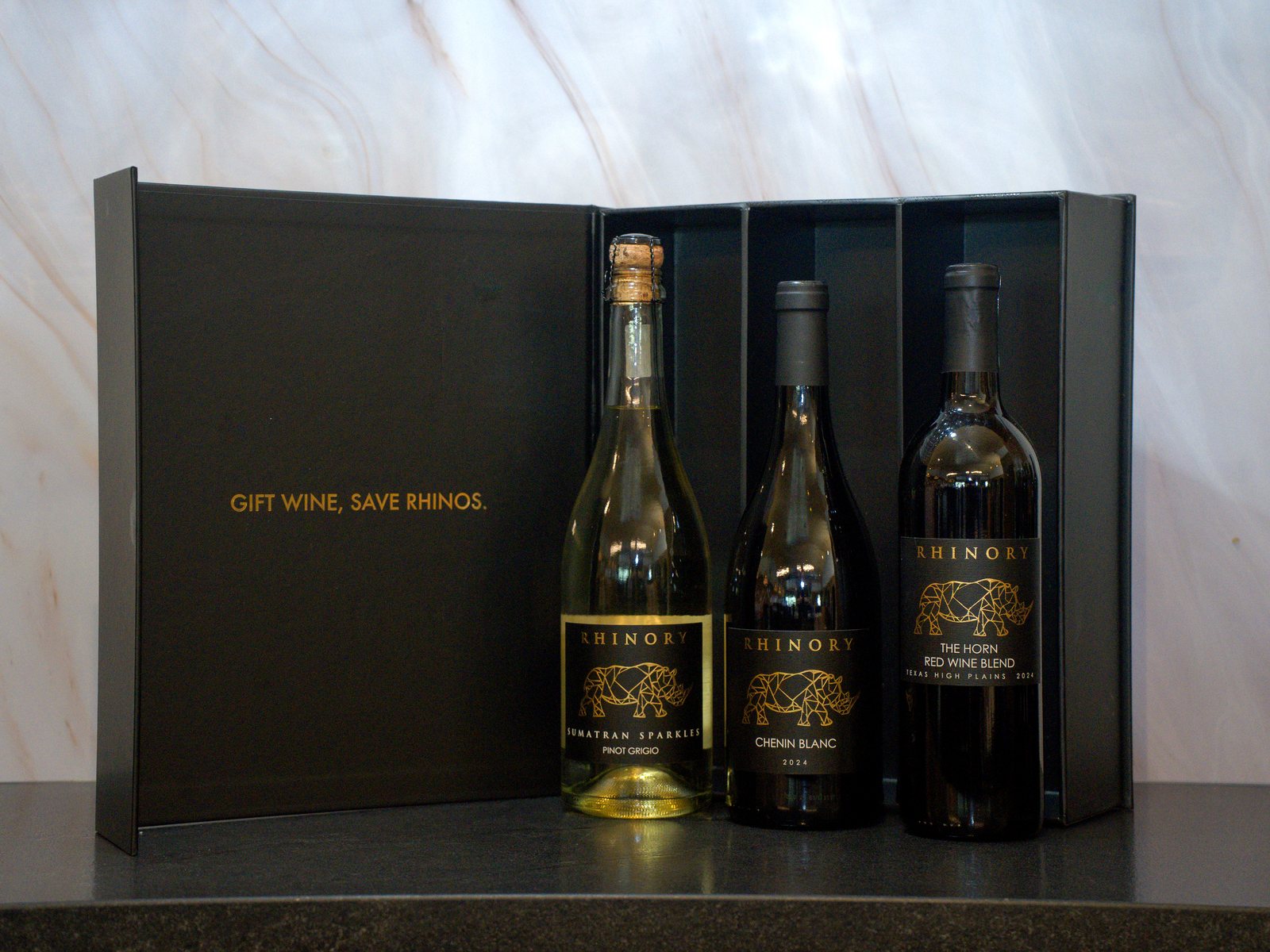 The Lifeline in a black Rhinory gift box